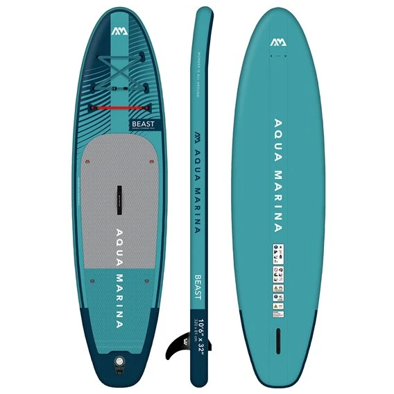 Aqua Marina Beast 10.6 SUP Komplett Set Aufblasbares Stand Up Paddle Board 4 Aqua Marina Beast 10.6 SUP Komplett Set Aufblasbares Stand Up Paddle Board – Bild 2