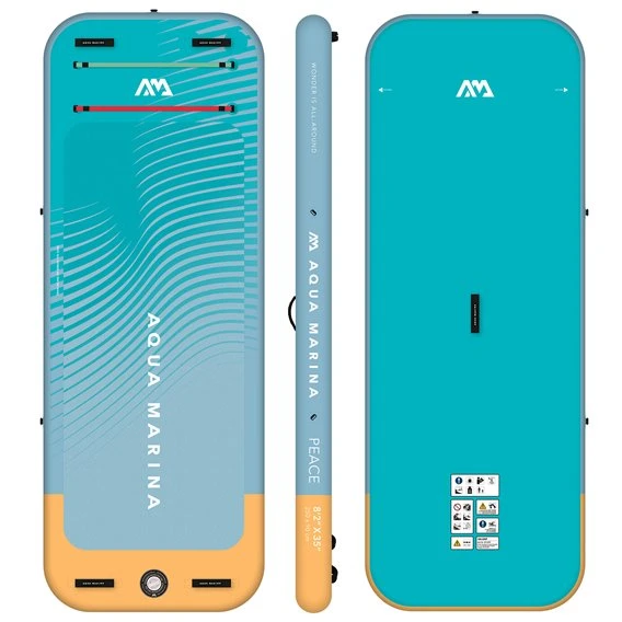 Aqua Marina Peace 8.2 Aufblasbares Stand Up Paddle Board Fitness Matte Fürs Wasser 4 Aqua Marina Peace 8.2 Aufblasbares Stand Up Paddle Board Fitness Matte Fürs Wasser – Bild 2