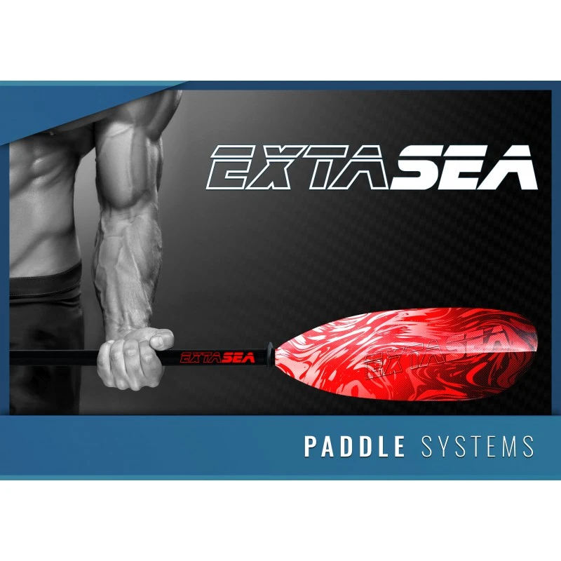 ExtaSea Lava Vario Fiberglas Doppelpaddel Kajak Paddel 4-teilig Inkl. Tasche 6 ExtaSea Lava Vario Fiberglas Doppelpaddel Kajak Paddel 4-teilig Inkl. Tasche – Bild 4