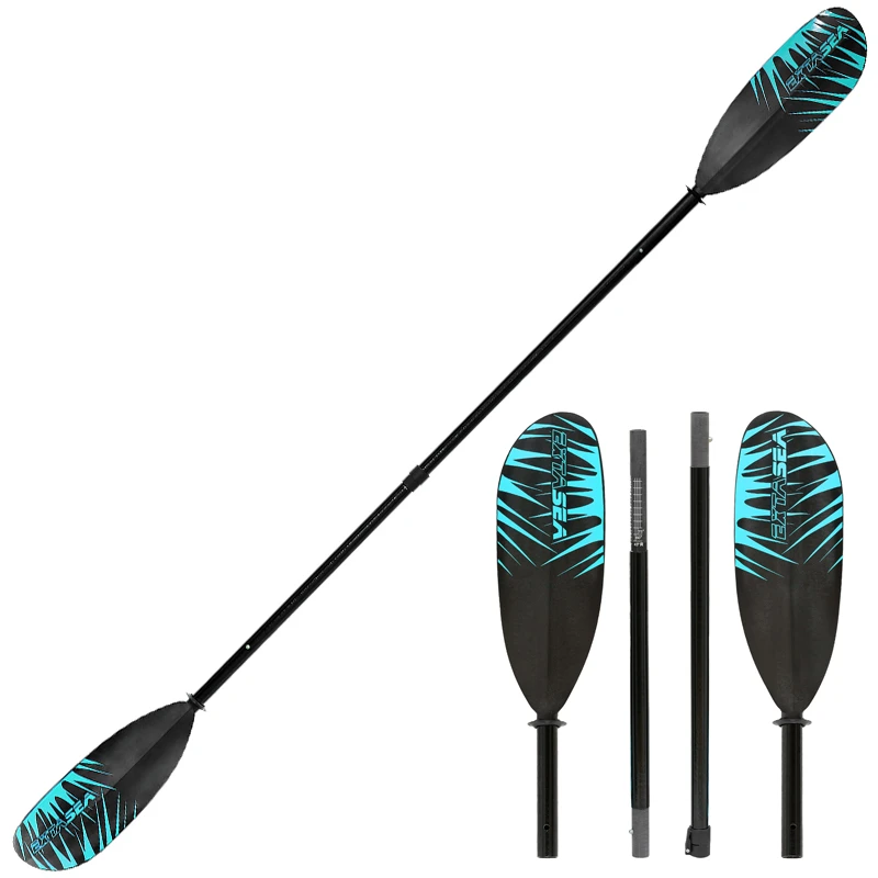 ExtaSea Safari Fiberglas Vario Doppelpaddel Kajak Paddel 4-teilig 8 ExtaSea Safari Fiberglas Vario Doppelpaddel Kajak Paddel 4-teilig – Bild 6