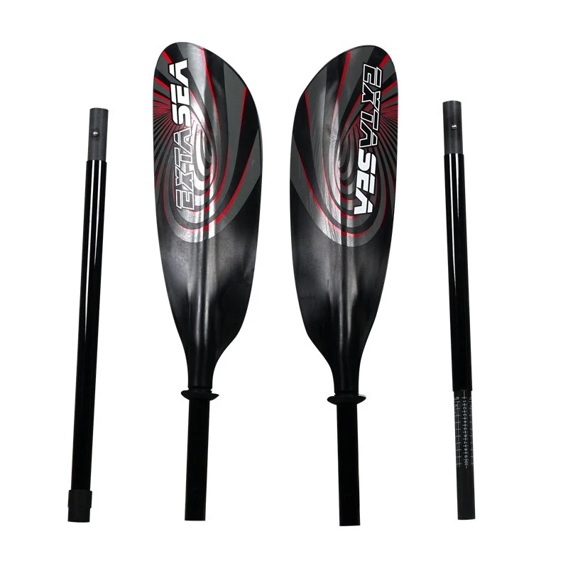 ExtaSea Super-Touring Fiberglas Vario Doppelpaddel 4-teilig Red 3 ExtaSea Super-Touring Fiberglas Vario Doppelpaddel 4-teilig Red