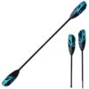 ExtaSea Tour Vario Fiberglas Doppelpaddel | 220-240cm | 2-teilig | Schwarz-türkis -Gumotex Geschaft extasea tour vario fiberglas doppelpaddel 220 240cm 2 teilig schwarz turkis