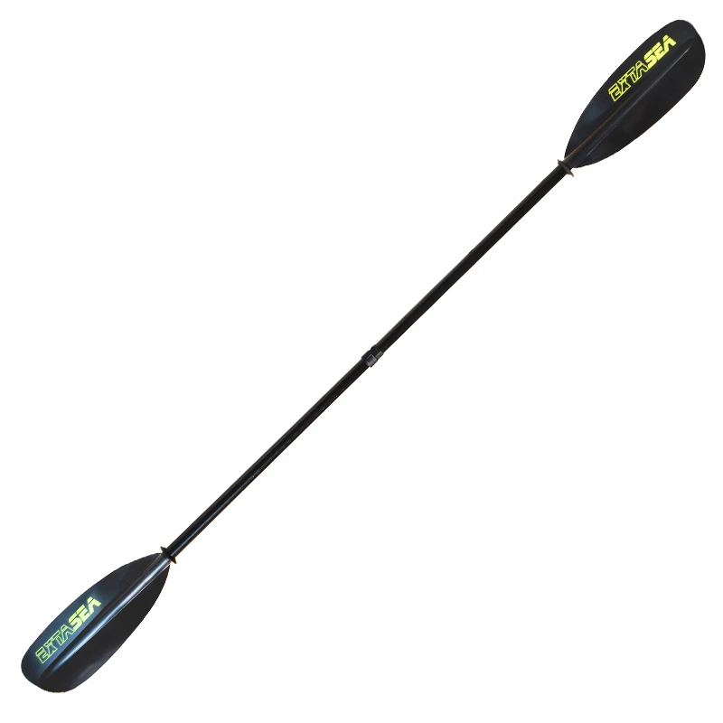 ExtaSea Tour Vario Fiberglas Doppelpaddel | 220-240cm | 4-teilig | Schwarz-lime 5 ExtaSea Tour Vario Fiberglas Doppelpaddel | 220-240cm | 4-teilig | Schwarz-lime – Bild 3